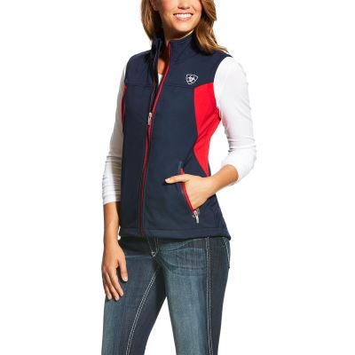 Ariat New Team - Softshell Vest Donkerblauw Dames - 31600-689